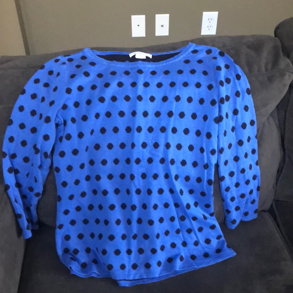 Liz Clairborne - Blue polka dot